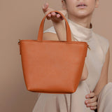 Small Leather Tote - Tile