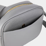 Grey Pebble Grain Cross Body Bag