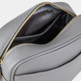 Grey Pebble Grain Cross Body Bag