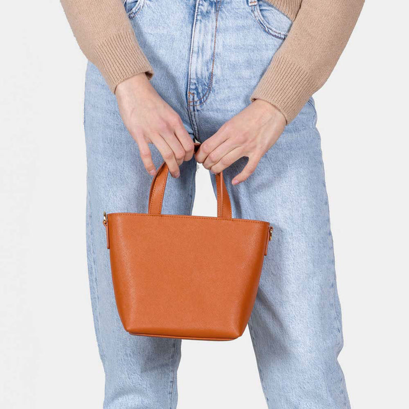 Small Leather Tote - Tile